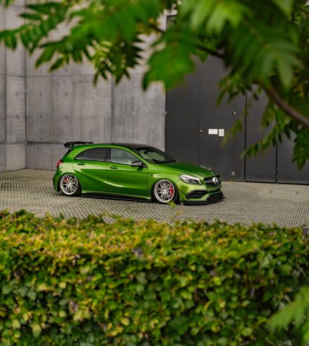 Mercedes A45 - AMG_BEX Riviera RF106 Silver Brushed Alloy Wheels