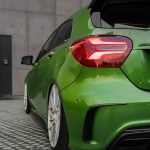 Mercedes A45 - AMG_BEX Riviera RF106 Silver Brushed Alloy Wheels