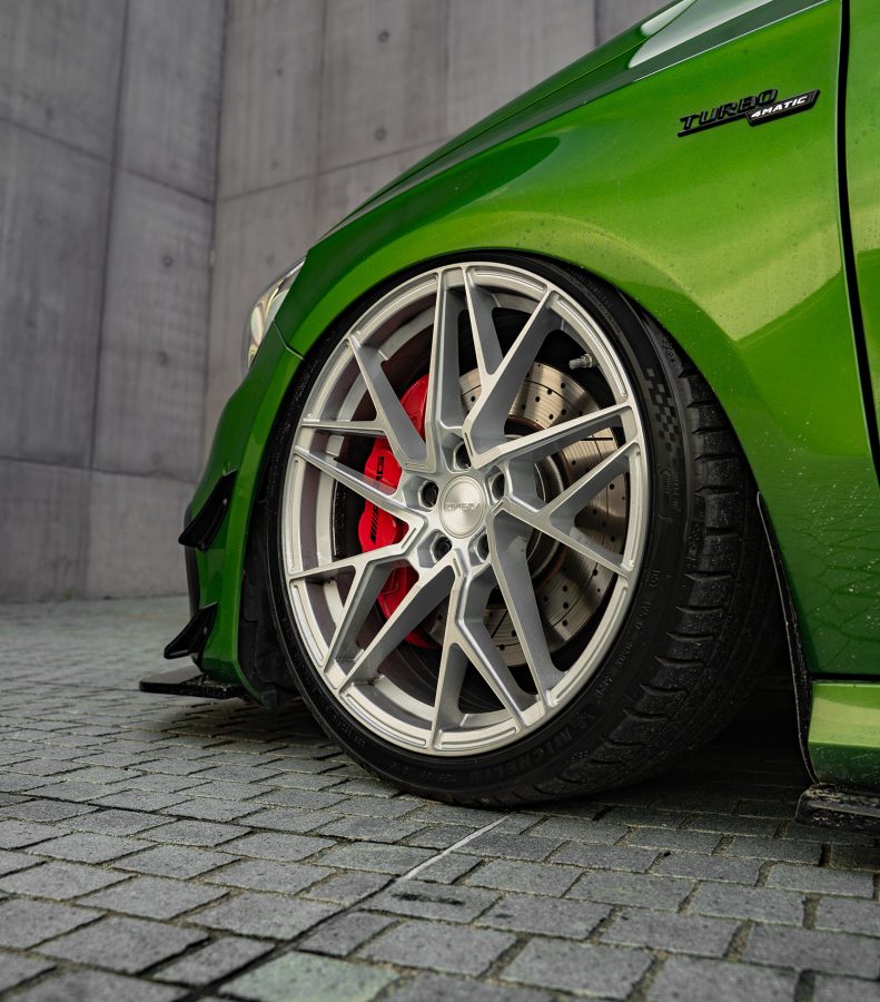 Mercedes A45 - AMG_BEX Riviera RF106 Silver Brushed Alloy Wheels