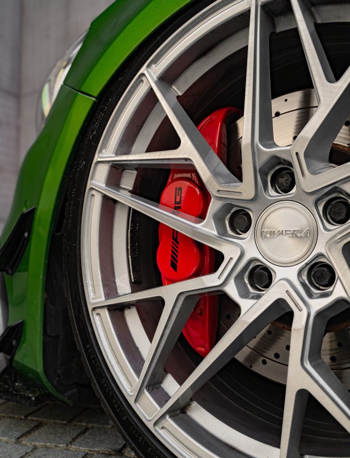 Mercedes A45 - AMG_BEX Riviera RF106 Silver Brushed Alloy Wheels