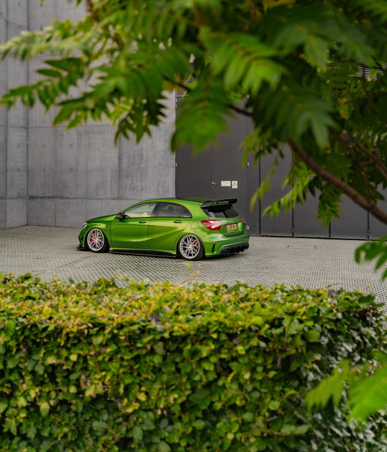 Mercedes A45 - AMG_BEX Riviera RF106 Silver Brushed Alloy Wheels