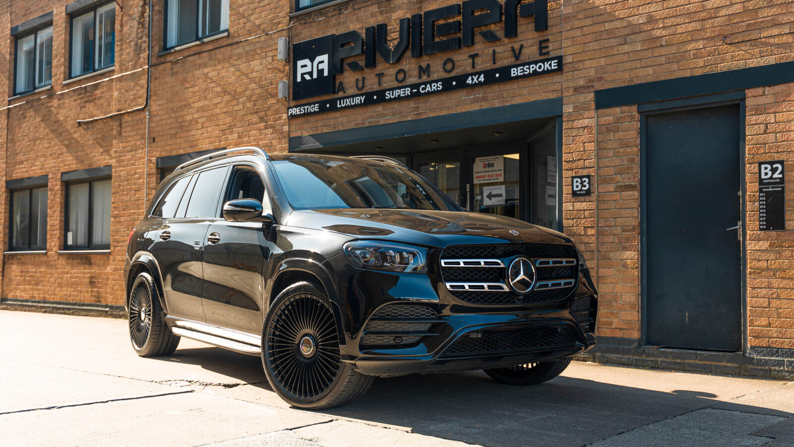 Mercedes GLS400 Riviera FG3 Gloss Black
