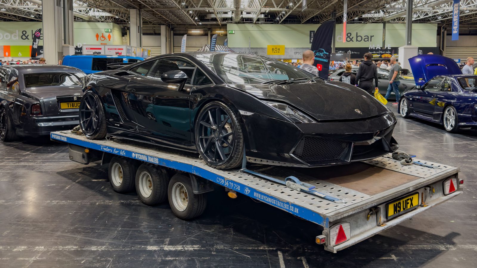 Twin Turbo Lamborghini Gallardo LP560-4 Riviera RF1 Matt Black Gloss Black Lip