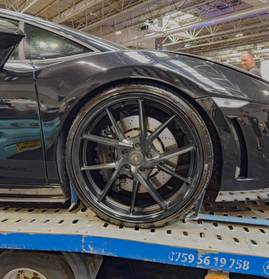 Twin Turbo Lamborghini Gallardo LP560-4 Riviera RF1 Matt Black Gloss Black Lip