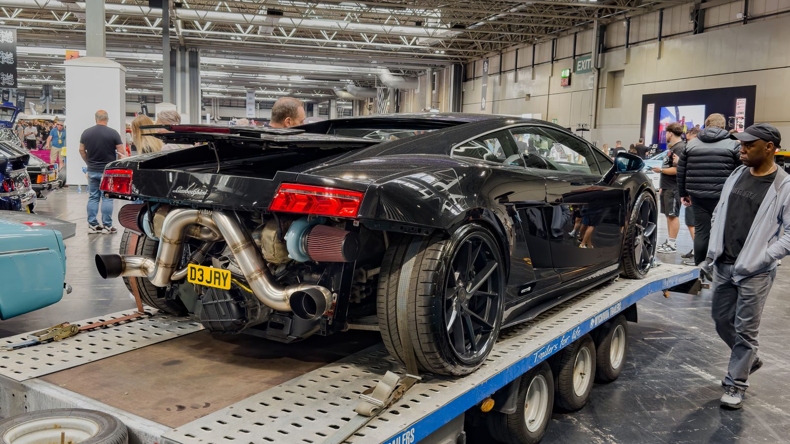 Twin Turbo Lamborghini Gallardo LP560-4 Riviera RF1 Matt Black Gloss Black Lip