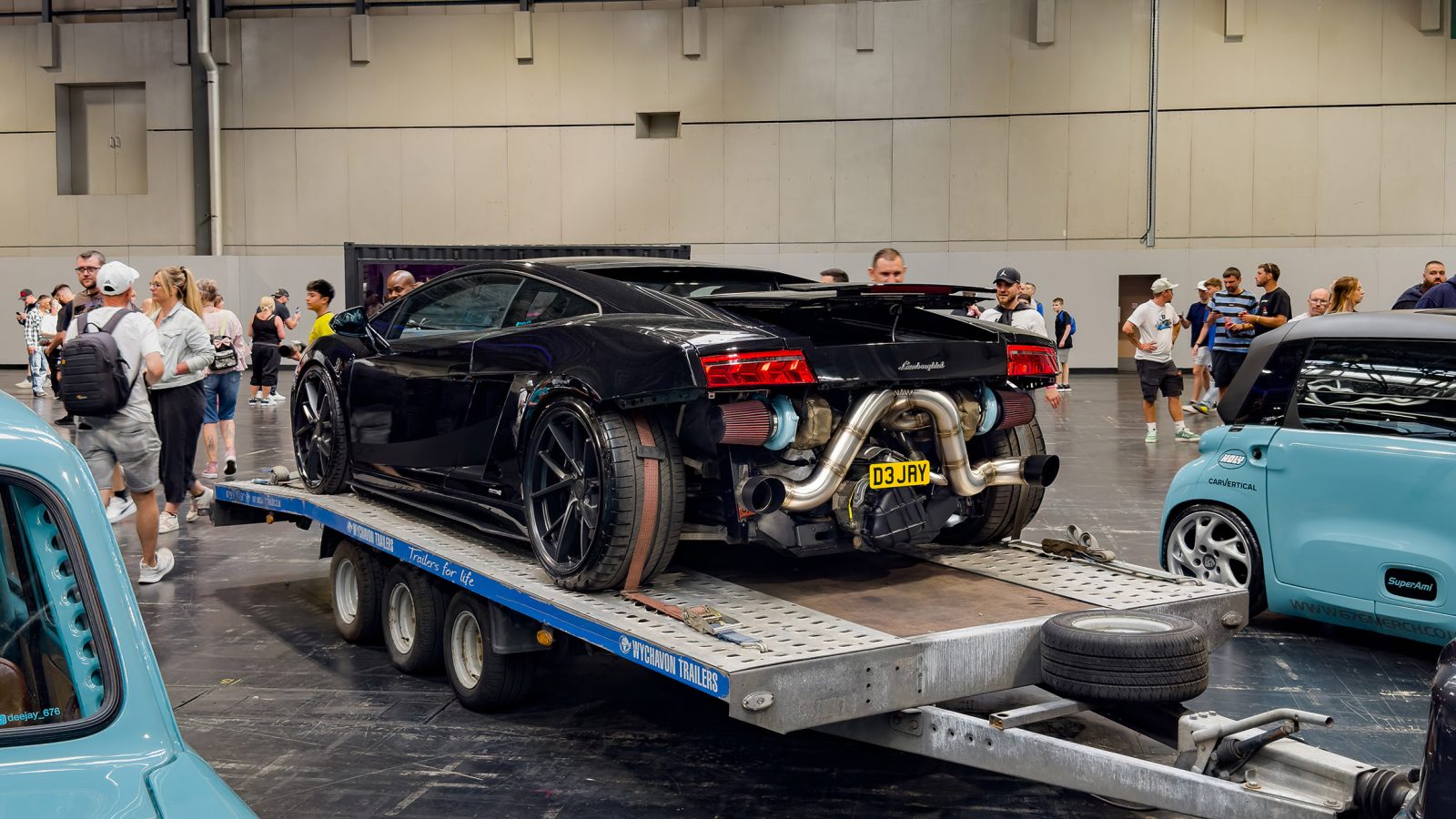 Twin Turbo Lamborghini Gallardo LP560-4 Riviera RF1 Matt Black Gloss Black Lip