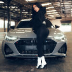 Jordan Bareham & Chloe Saxon Exclusive Ron's Clothing With Audi RS6 C8 Riviera RF5 Gloss Black