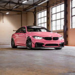 Exclusive Rons Pink BMW M4 F82 Riviera RF6 Black Polished Dark Tint