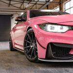 Exclusive Rons Pink BMW M4 F82 Riviera RF6 Black Polished Dark Tint