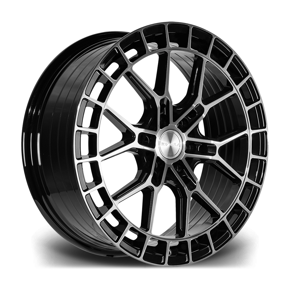 Riviera RF26 Black Polished Dark Tint Angle