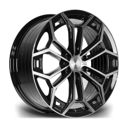 Riviera RF27 Black Polished Dark Tint Angle