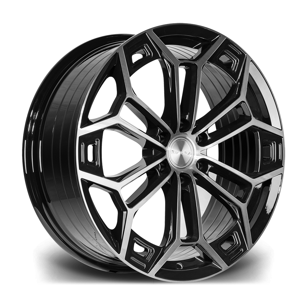 Riviera RF27 Black Polished Dark Tint Angle